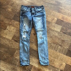 Rock revival LISELY light/medium wash skinny jeans
